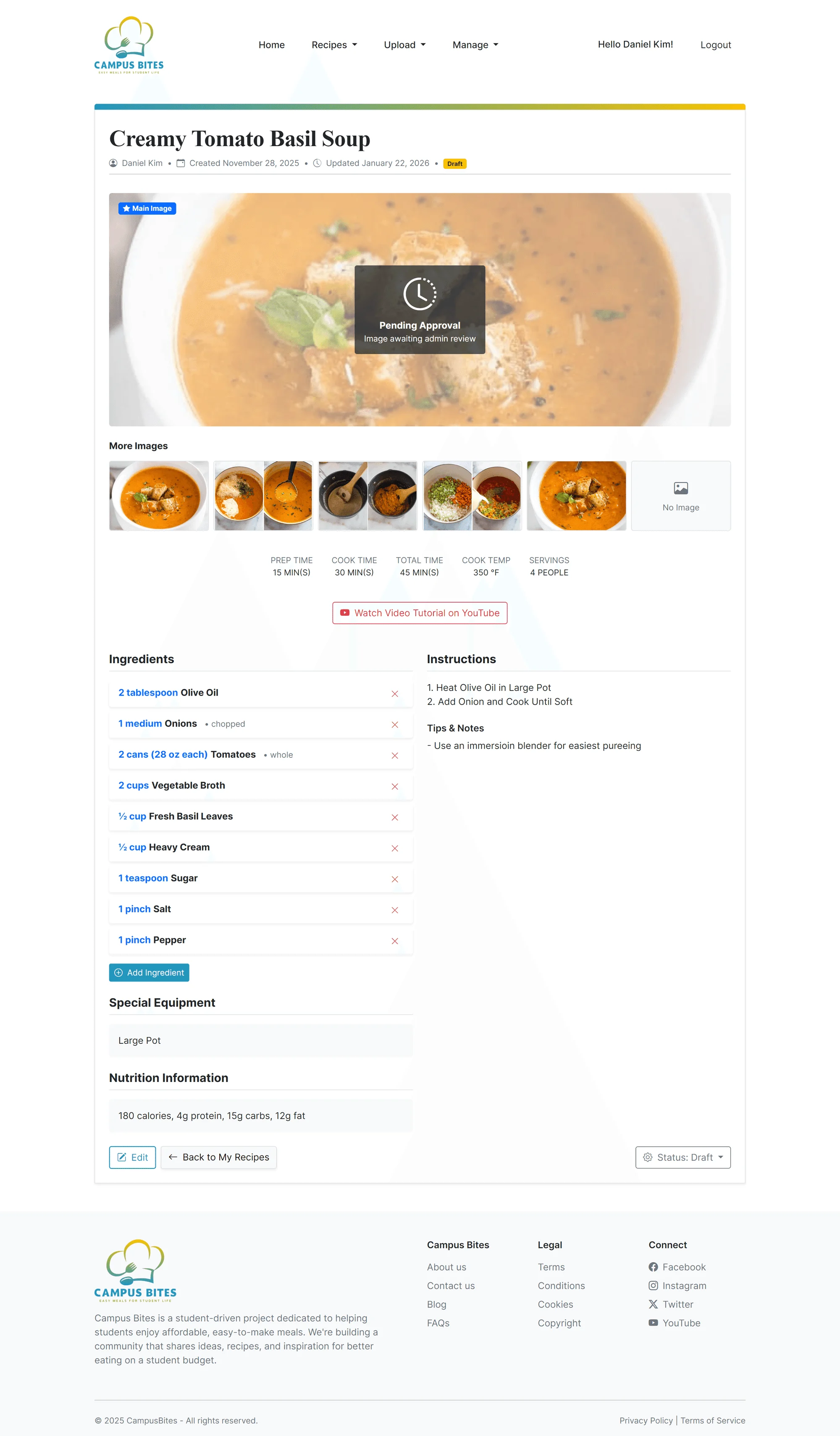Pending moderation screenshot showing overlays and warnings